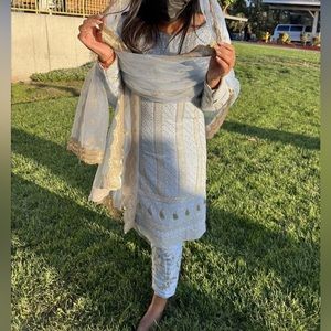 Baby Blue Punjabi Suit